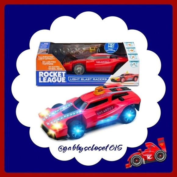 💋 New Rocket League Light Blast Racer, Red Car - Picture 1 of 6
